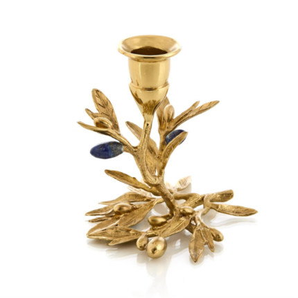 John Richard Brass Flora Candleholder