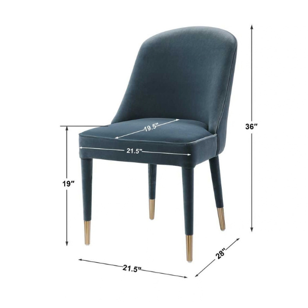 Uttermost Brie Armless Chair, 2 Per Box - Image 8