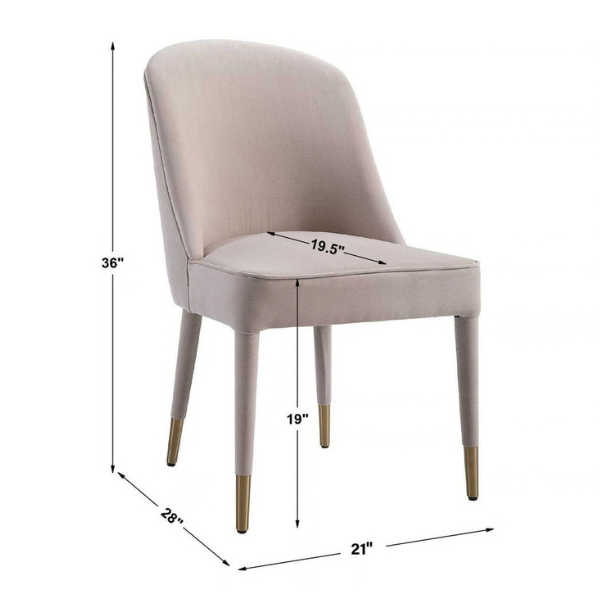 Uttermost Brie Armless Chair, 2 Per Box - Image 19