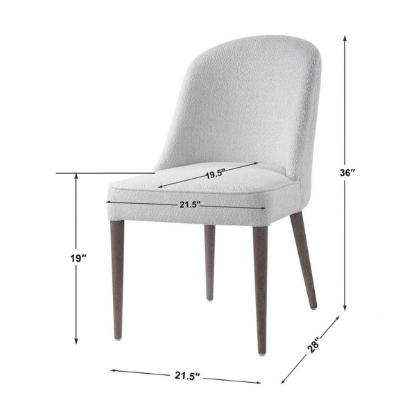 Uttermost Brie Armless Chair, 2 Per Box - Image 43