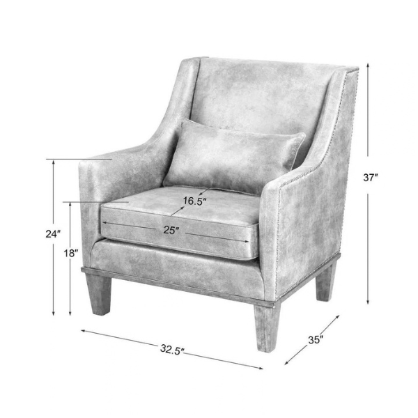 Uttermost Clay Armchair - Image 11
