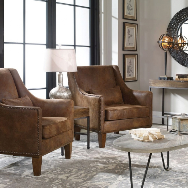 Uttermost Clay Armchair - Image 4