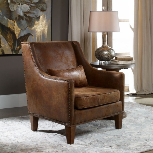 Uttermost Clay Armchair - Image 2