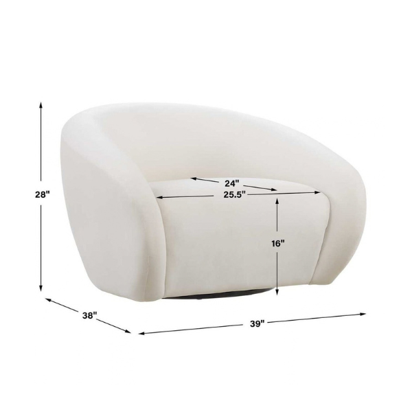 Uttermost DeSoto Swivel Chair - Image 9