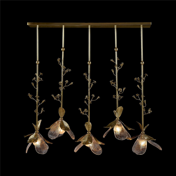 John Richard Dryad Five-Light Horizontal Chandelier
