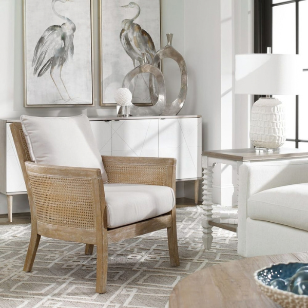 Uttermost Encore Armchair, Natural - Image 2