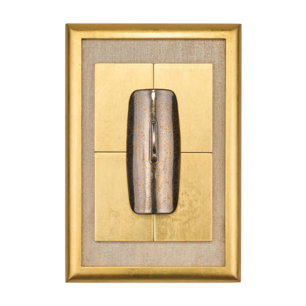 John Richard Gilded Porcelain Relief Wall Art - Bronze