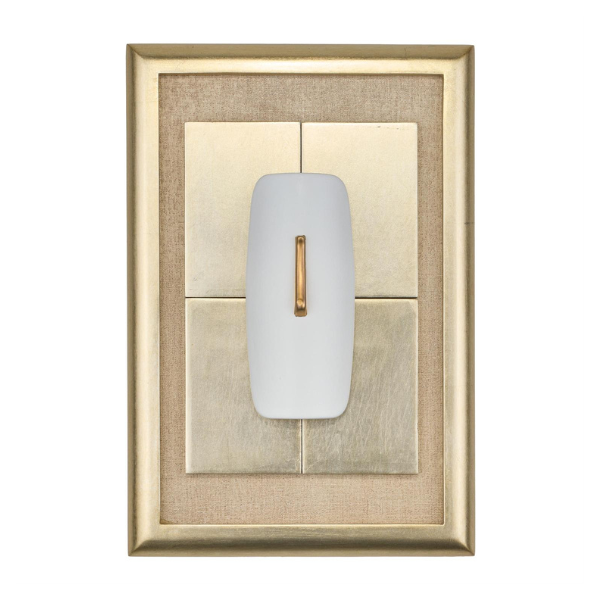 John Richard Gilded Porcelain Relief Wall Art - White