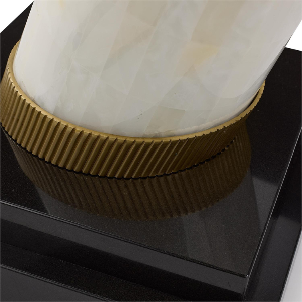 John Richard Jade Tusk Sculpture on Marble - Image 2