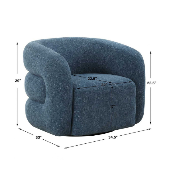 Uttermost Junie Swivel Chair - Image 10