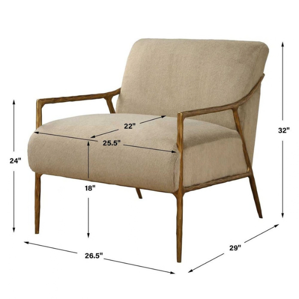 Uttermost Kashmir Accent Chair - Image 11