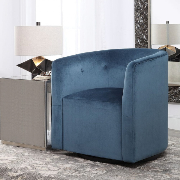 Uttermost Mallorie Swivel Chair - Image 3