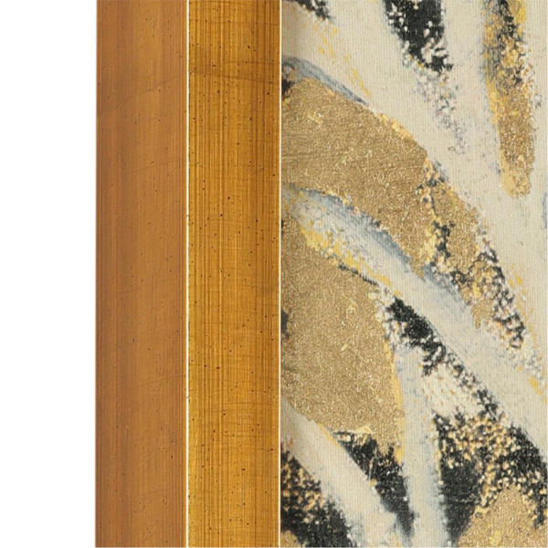 John Richard Mary Pratt's The Golden Path of Friends in Gold Gallery Frame in a Gold Amber Gallery Frame - Image 2