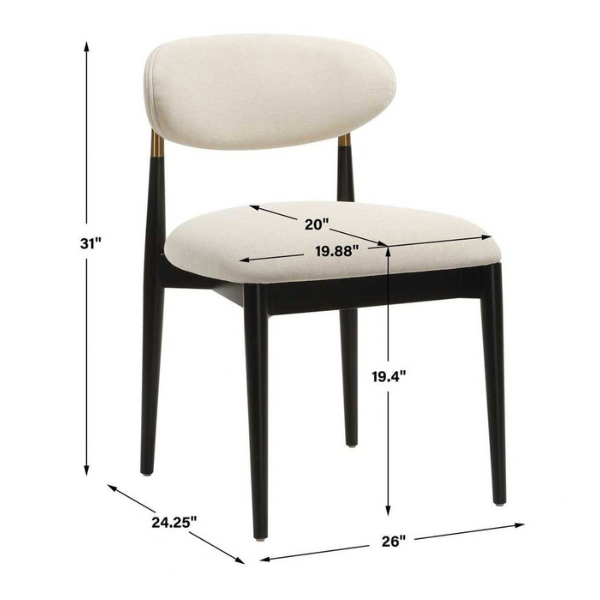 Uttermost Moxie Armless Dining Chair, 2 Per Box - Image 10