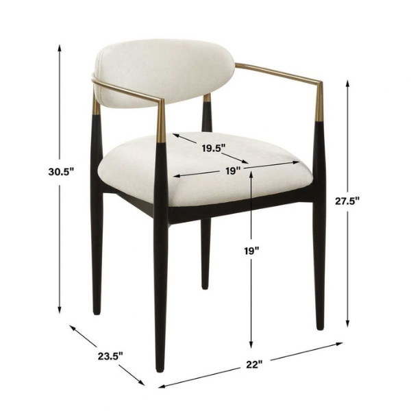 Uttermost Moxie Dining Arm Chair - Image 9