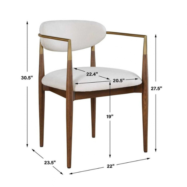 Uttermost Moxie Dining Arm Chair - Image 21