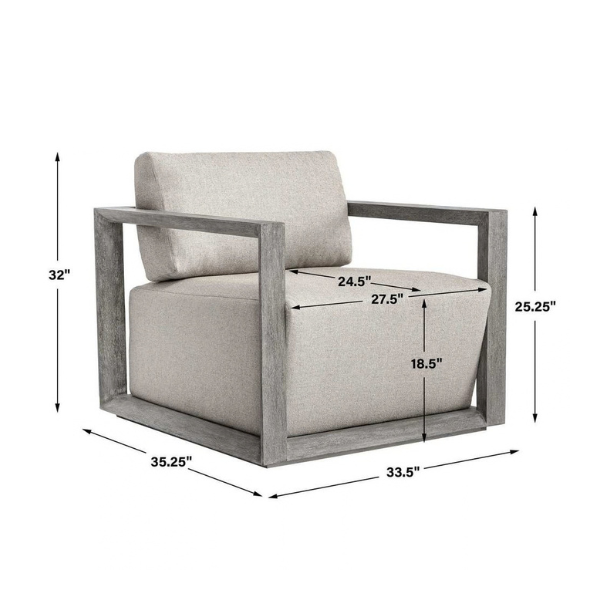Uttermost Remsen Outdoor Lounge Chair - Image 19