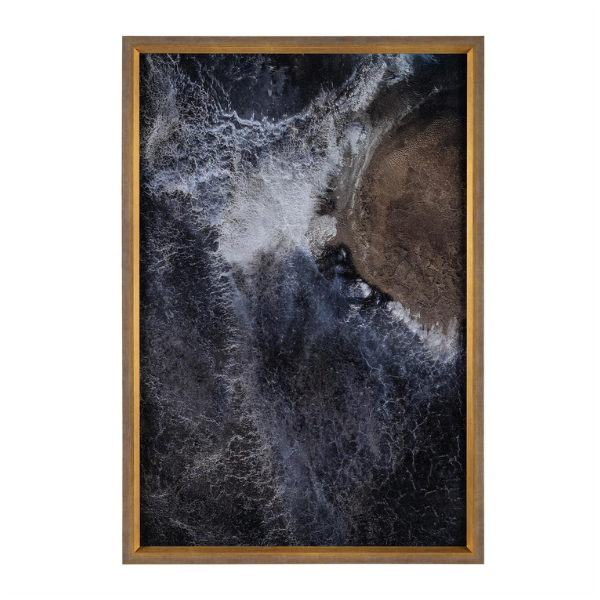 John Richard Rodney Bursiel's Eyre Sediment in a Dark Sand Gallery Frame