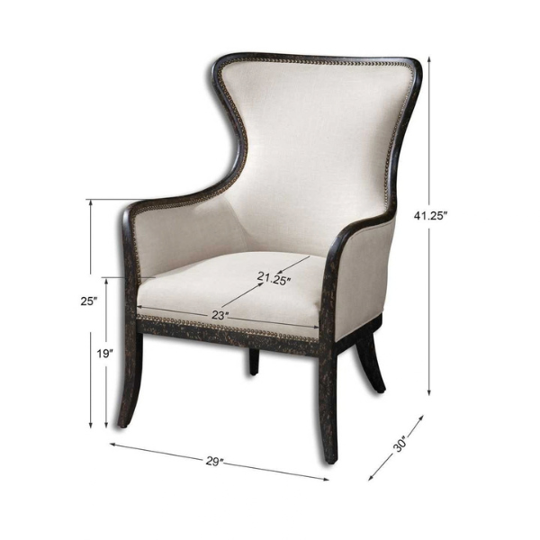 Uttermost Sandy Wing Chair - Image 14