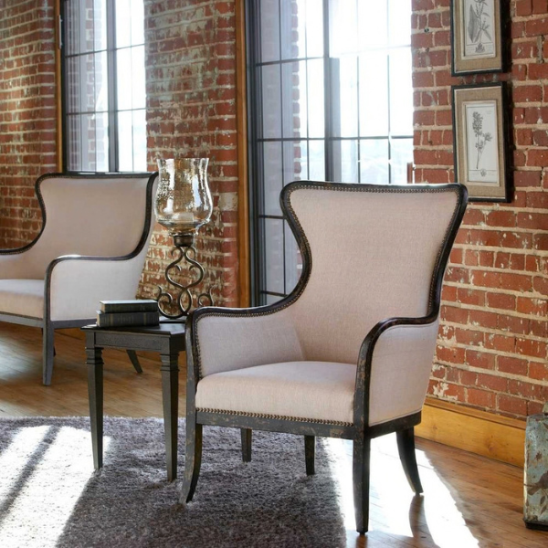 Uttermost Sandy Wing Chair - Image 6