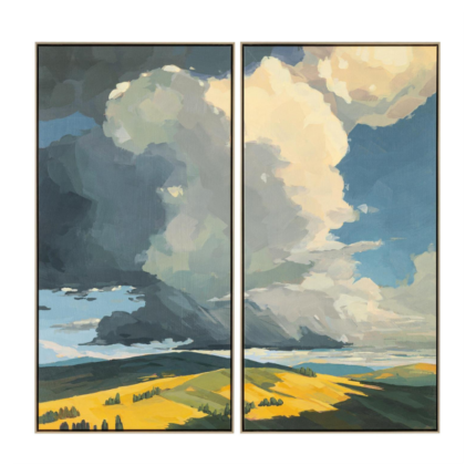 John Richard Sarah Thomas' Tuscany in Gold No. 1-2 Diptych