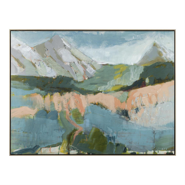 John Richard Shelley Bolton's Peaks in a Classic Sterling Floater Frame