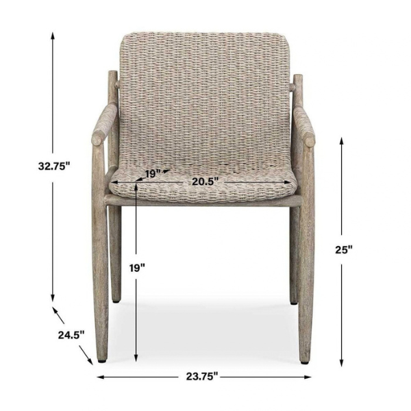 Uttermost Sumba Outdoor Dining Chair - Image 18
