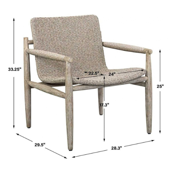 Uttermost Sumba Outdoor Lounge Chair - Image 17