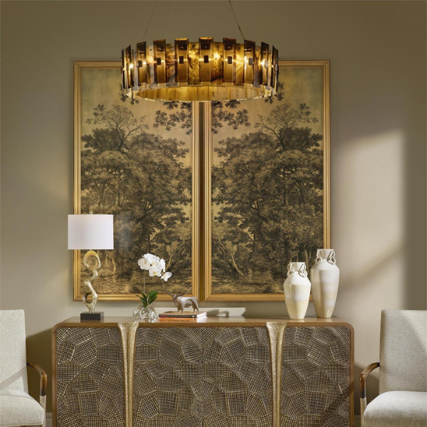 John Richard Tamboril Twenty-Two-Light Chandelier - Image 5