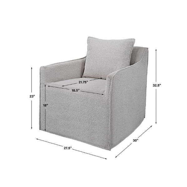 Uttermost Welland Swivel Chair - Image 8