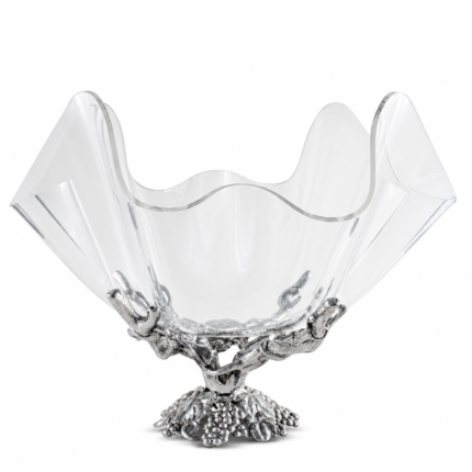 Arthur Court Grapevine Stand Acrylic Bowl 14