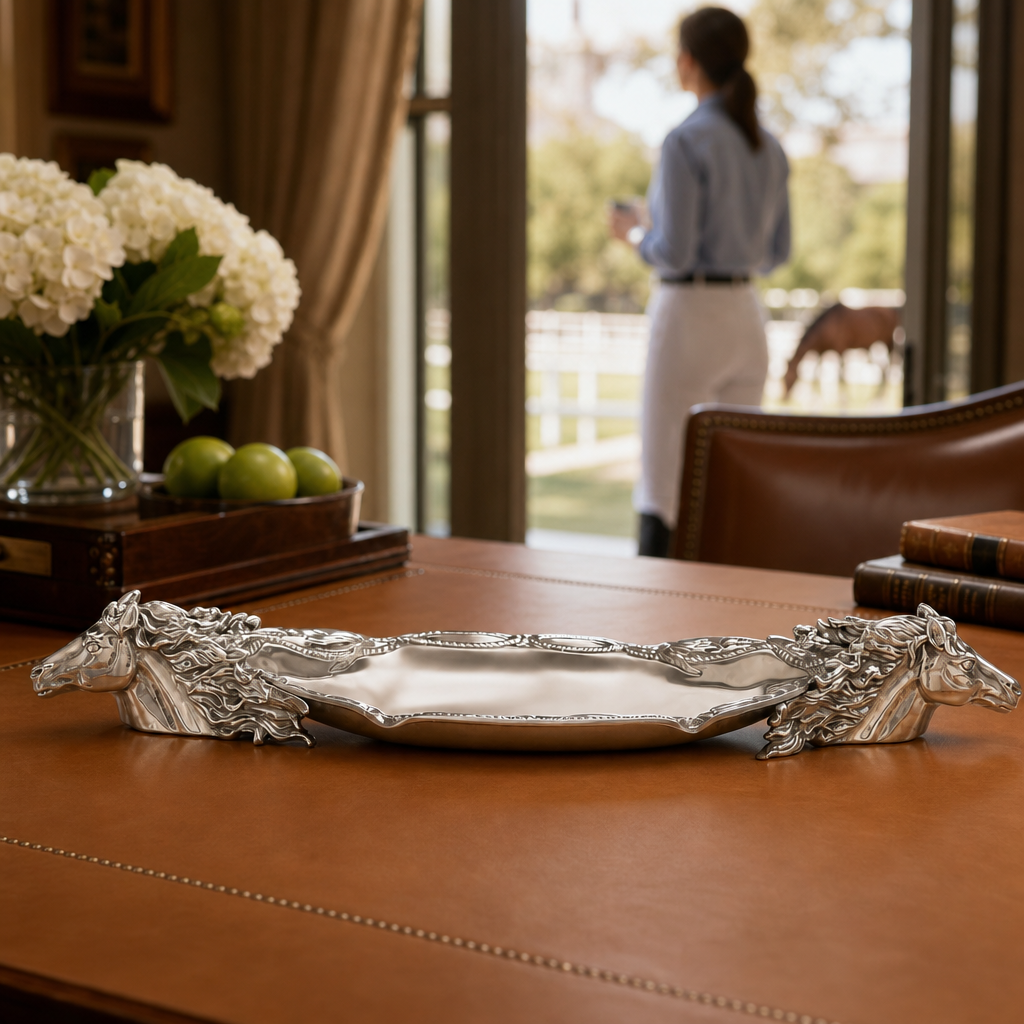 Arthur Court Horse Centerpiece Tray - Image 3