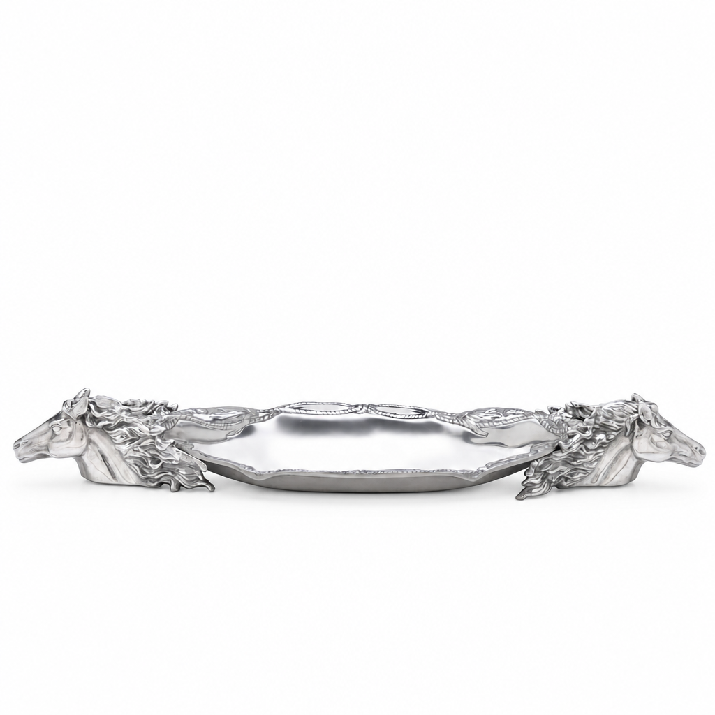 Arthur Court Horse Centerpiece Tray