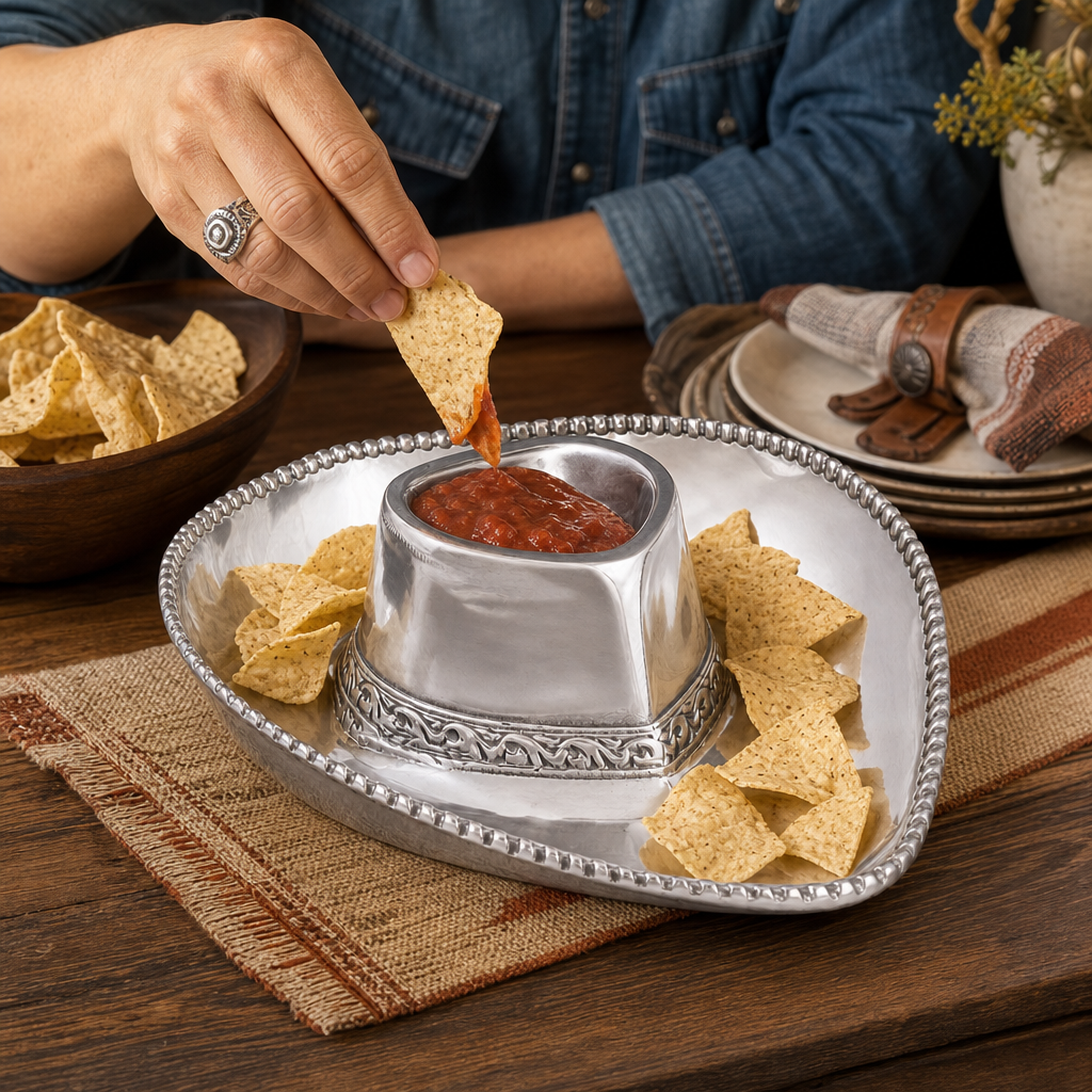 Arthur Court Cowboy Chip and Dip - Image 4