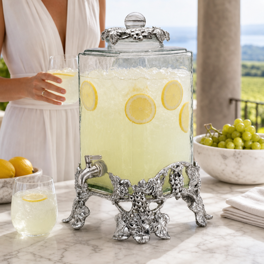 Arthur Court Elevated Grape Beverage Server - Image 4