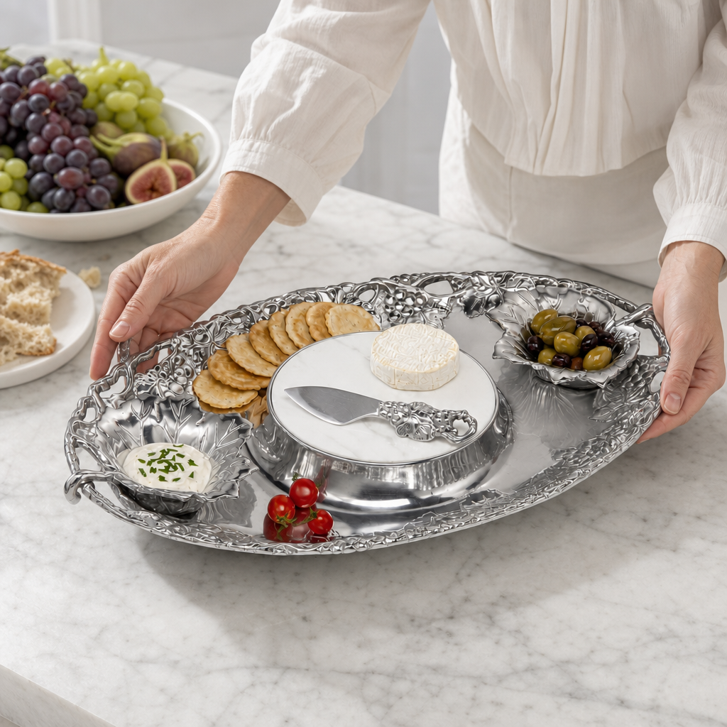 Arthur Court Grape Tray Entertainment Set 5 - Image 4