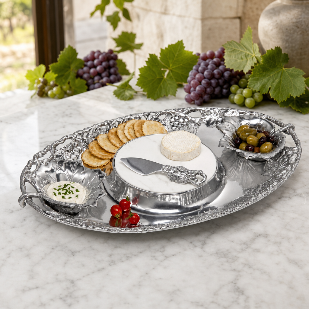 Arthur Court Grape Tray Entertainment Set 5 - Image 2