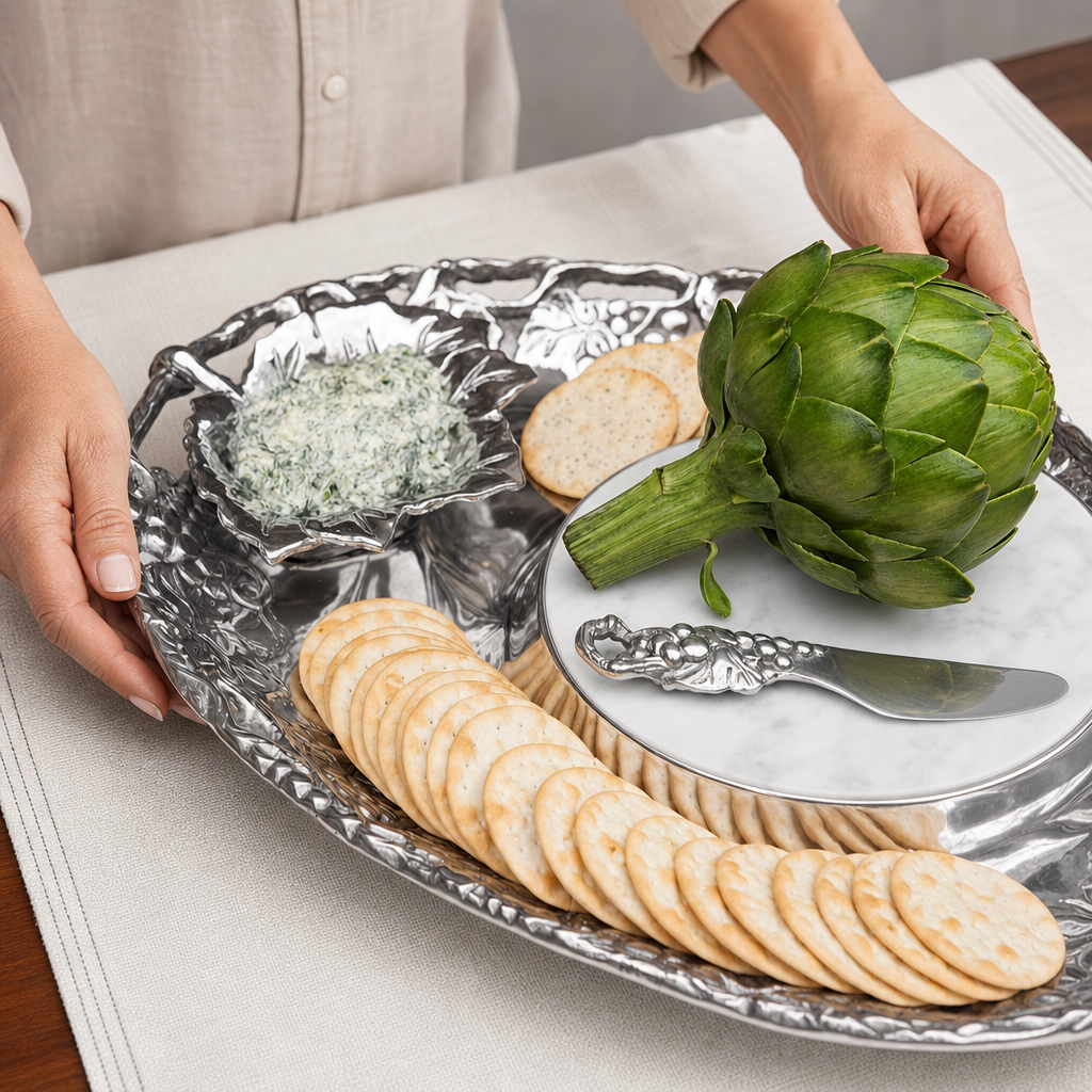 Arthur Court Grape Tray Entertainment Set 5 - Image 8