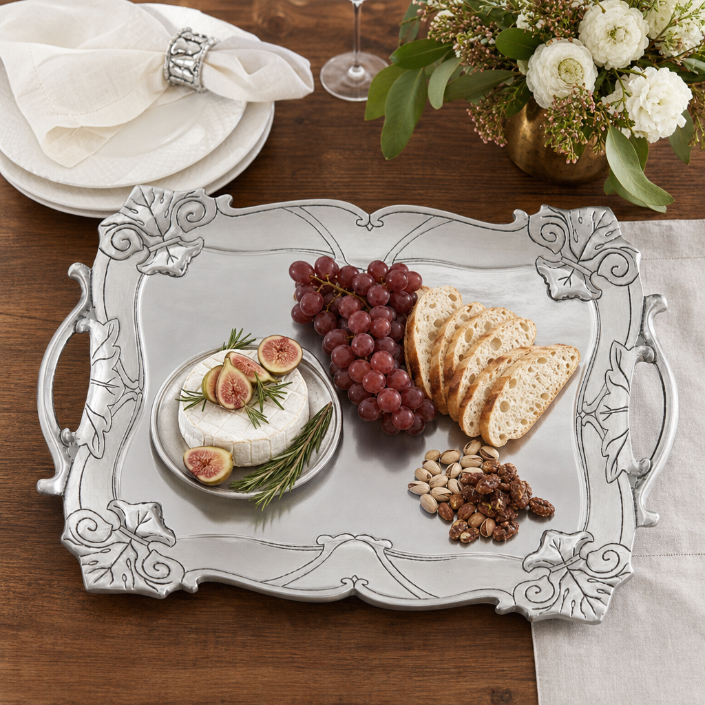 Arthur Court Fleur-De-Lis Rectangle Tray - Image 6