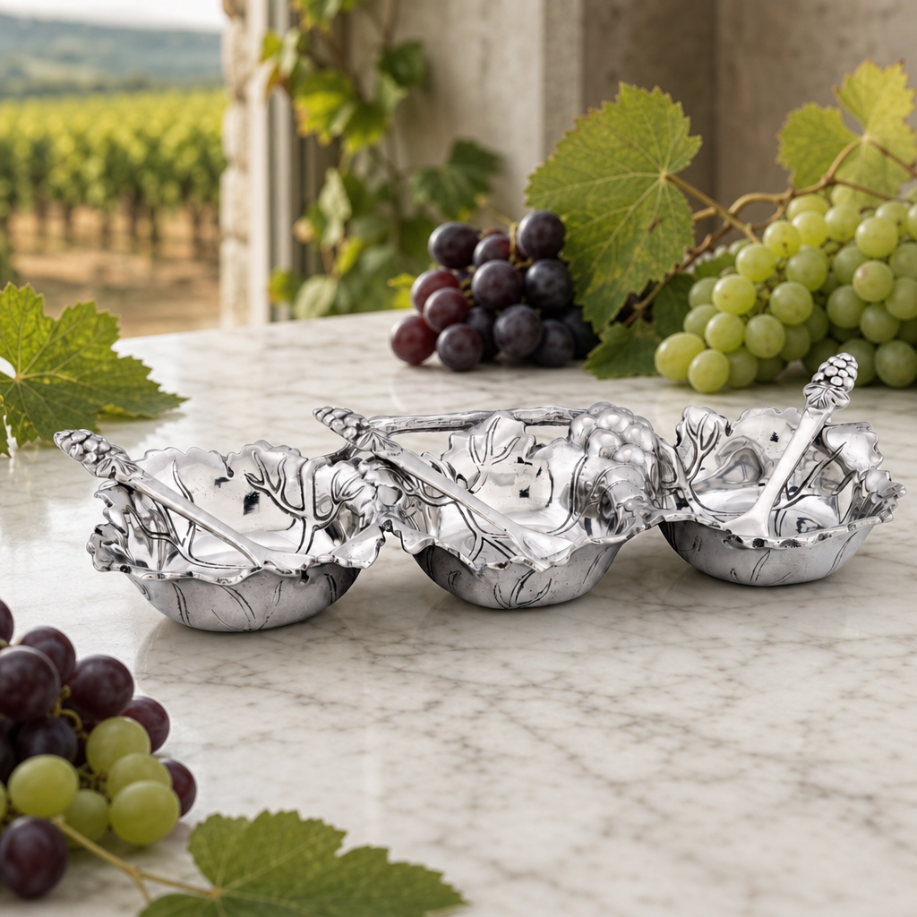Arthur Court Grape Condiment Server - Image 3