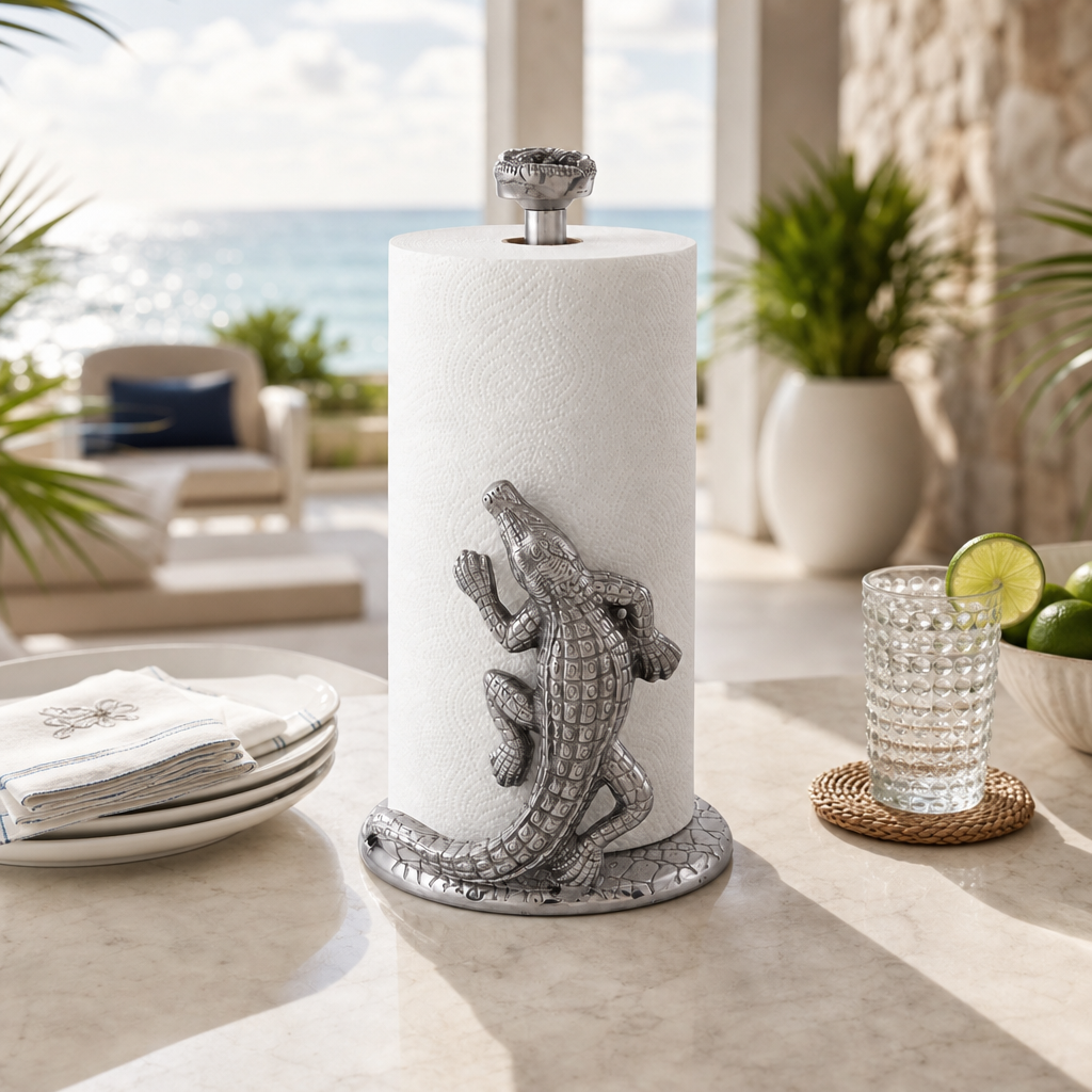 Arthur Court Alligator Paper Towel Holder - Image 5