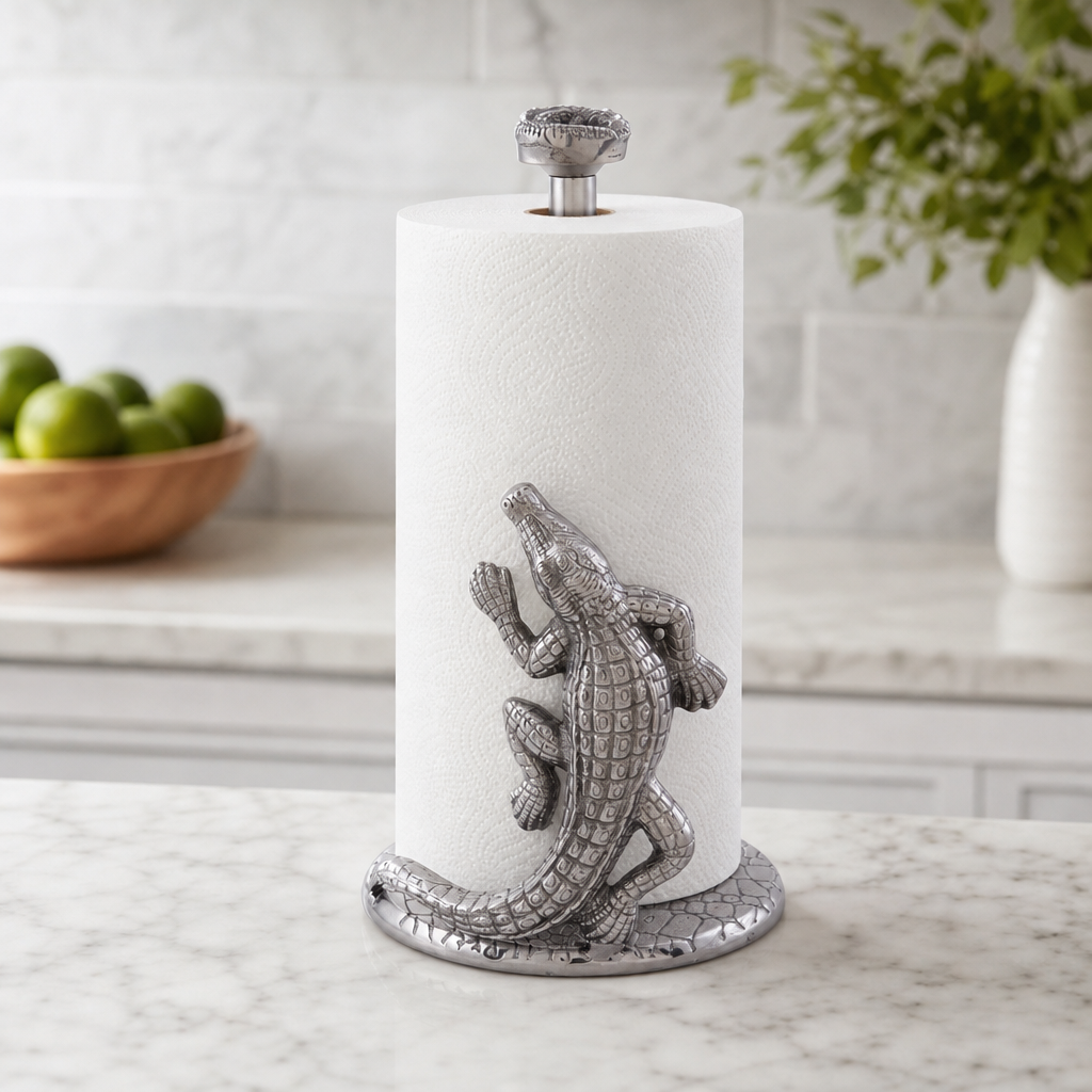 Arthur Court Alligator Paper Towel Holder - Image 8