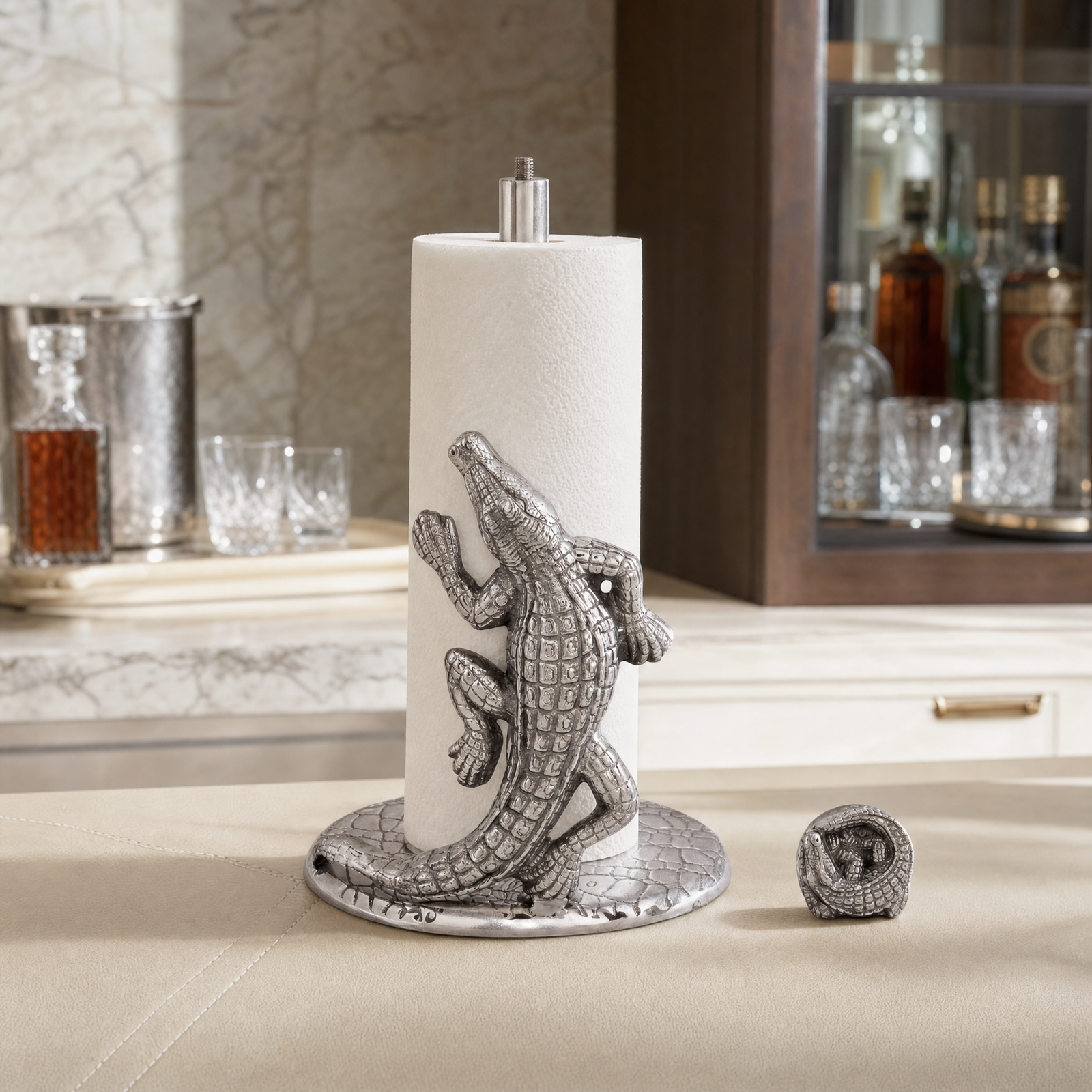 Arthur Court Alligator Paper Towel Holder - Image 4