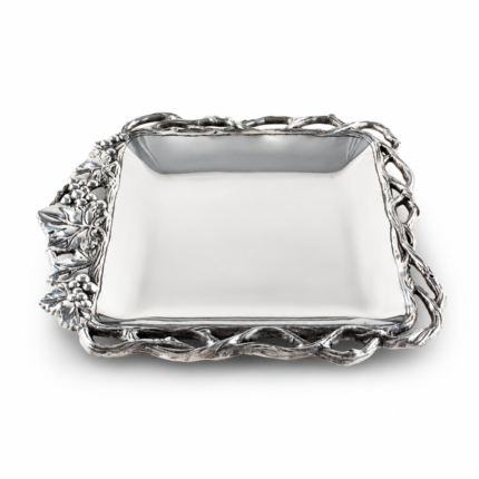 Arthur Court Grape Open Vine Square Tray 12
