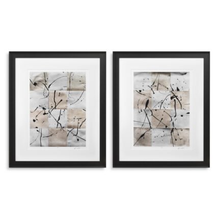 Eichholtz Ink Casting By Michael Willett Print, Set of 2