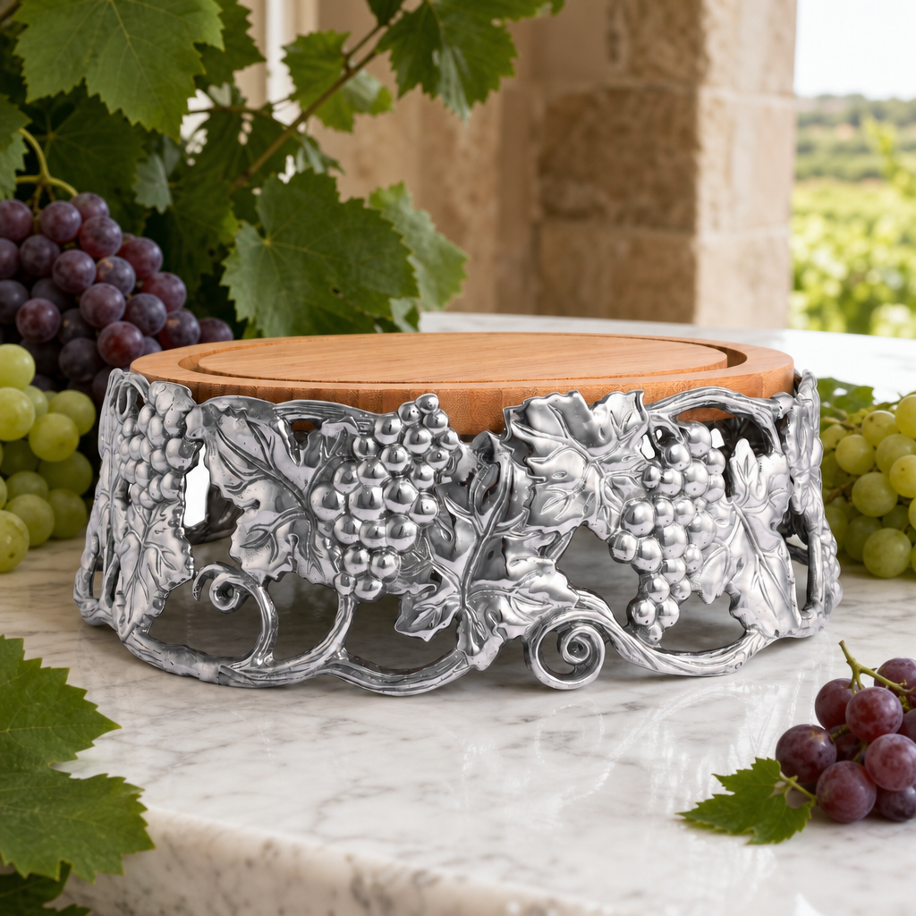 Arthur Court Grape Cheese Pedestal - Image 3