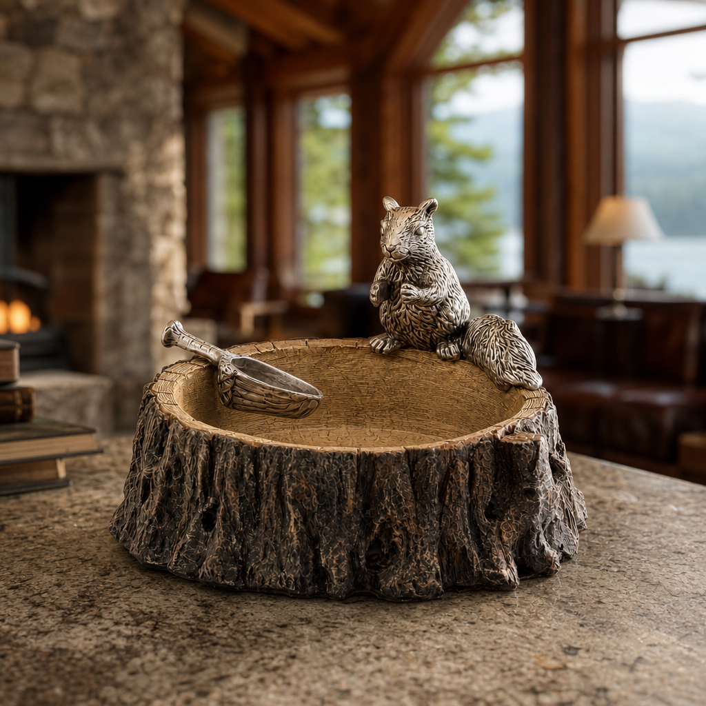 Arthur Court Standing Squirrel Nut Bowl - Image 2