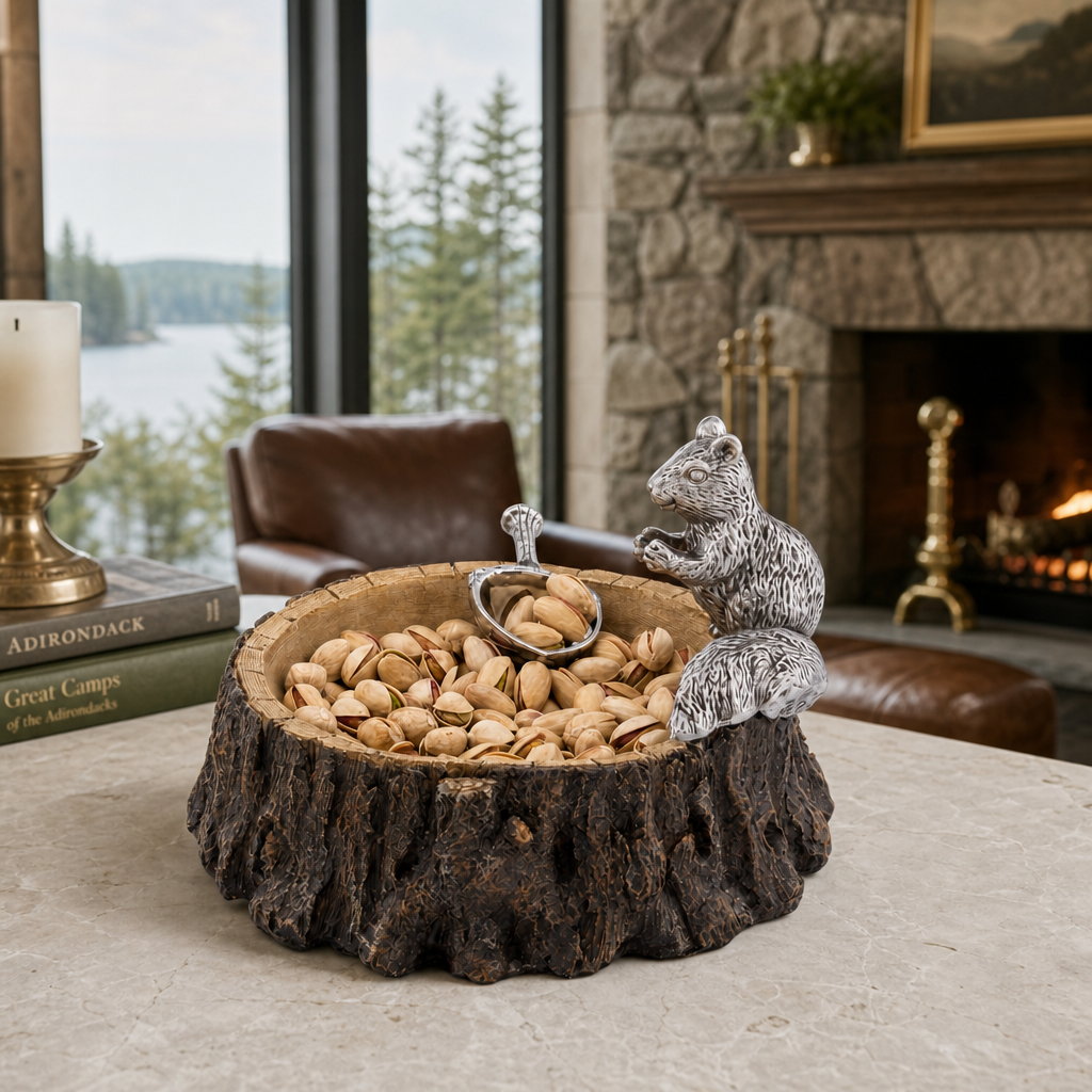 Arthur Court Standing Squirrel Nut Bowl - Image 5