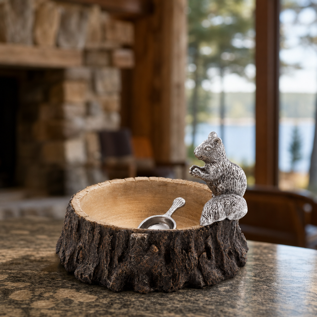 Arthur Court Standing Squirrel Nut Bowl - Image 3