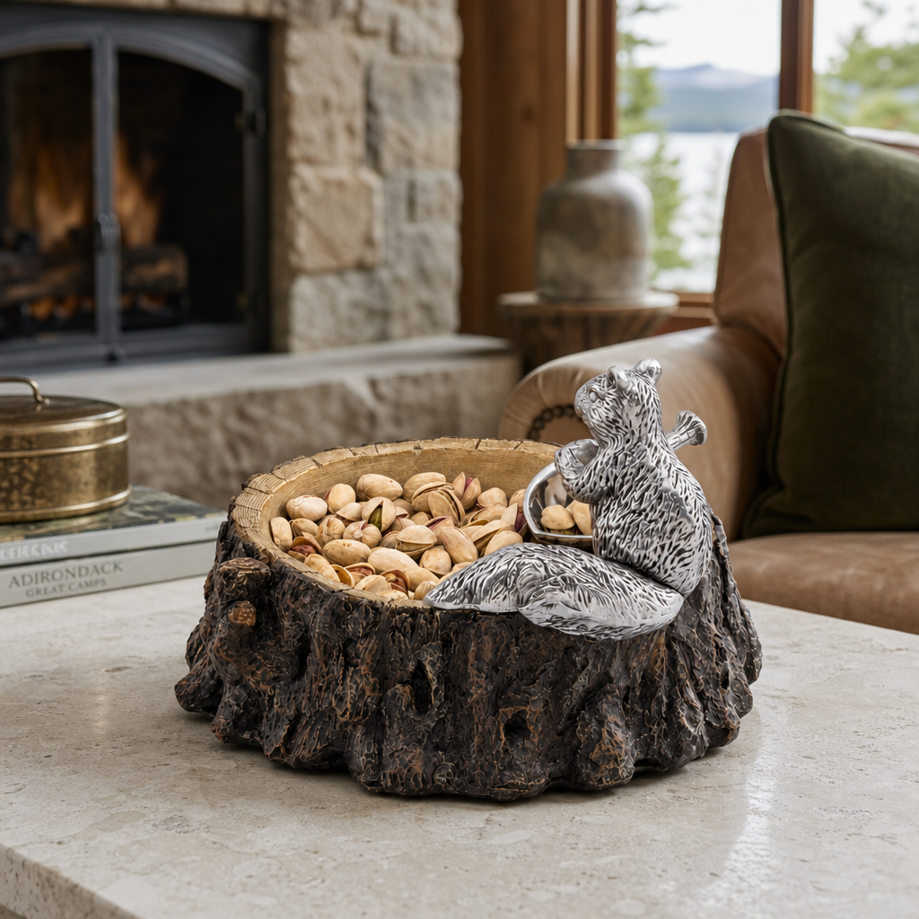 Arthur Court Standing Squirrel Nut Bowl - Image 6
